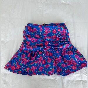 Boohoo Flower Pattern Skirt